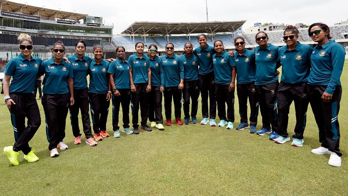 Photo: X/ @BCBtigers : Bangladesh women's national cricket team posing for a photo before the Women's T20 Asia Cup 2024.